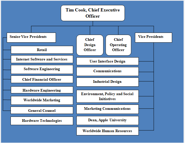 apple organizational structure essay